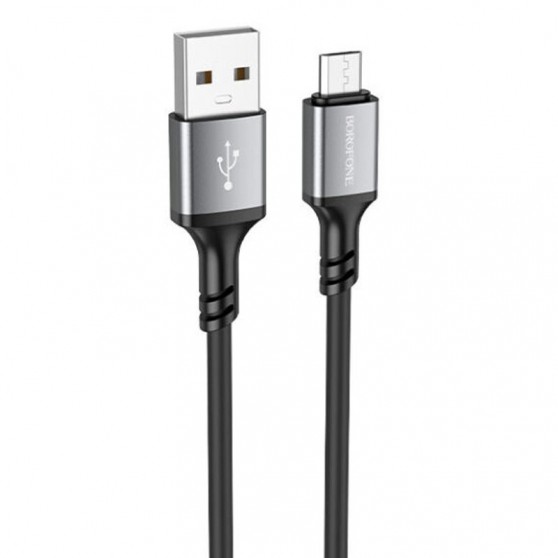 Кабель телефону Borofone BX83 Famous USB to Micro-USB, Black