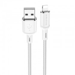 Кабель для Айфона Borofone BX90 Cyber USB to Lightning (1m), White