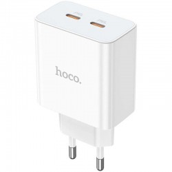 Зарядное устройство Hoco C108A PD 35W (2 Type-C), White