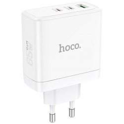 Зарядное устройство Hoco N30 Glory PD65W (2Type-C/1USB), White