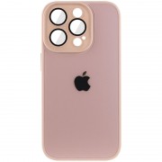 Чехол TPU+Glass Sapphire Midnight для Apple iPhone 14 Pro (6.1"), Розовый / Pink Sand