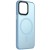 TPU+PC чохол Metal Buttons with MagSafe Colorful для Apple iPhone 14 (6.1"), Блакитний