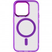Чохол TPU Iris with MagSafe для Apple iPhone 14 Pro (6.1"), Фіолетовий