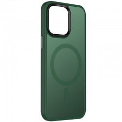 TPU+PC чехол Metal Buttons with MagSafe Colorful для Apple iPhone 13 (6.1"), Зеленый