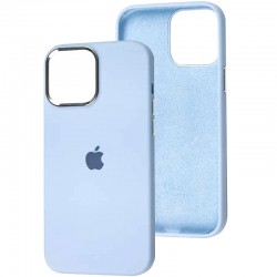 Чехол Silicone Case Metal Buttons (AA) для Apple iPhone 12 Pro Max (6.7"), Голубой / Cloud Blue