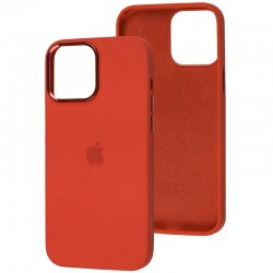 Чехол Silicone Case Metal Buttons (AA) для Apple iPhone 12 Pro Max (6.7"), Красный / Red