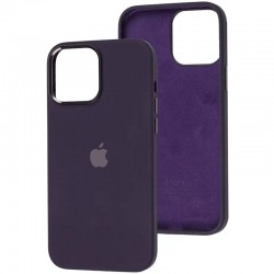 Чехол Silicone Case Metal Buttons (AA) для Apple iPhone 12 Pro Max (6.7"), Фиолетовый / Elderberry