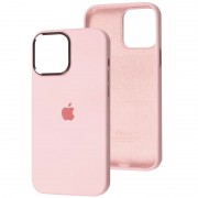 Чохол Silicone Case Metal Buttons (AA) для Apple iPhone 13 Pro (6.1"), Рожевий / Chalk Pink