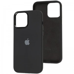 Чохол Silicone Case Metal Buttons (AA) для Apple iPhone 13 Pro (6.1"), Чорний / Black