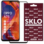 Захисне скло SKLO 3D (full glue) для Oppo A73, Чорний