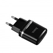 Зарядний пристрій Hoco C12 Dual USB Charger 2.4A, Чорний