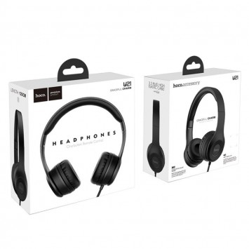 Навушники Hoco W21, Чорний - Провідні навушники - зображення 3 