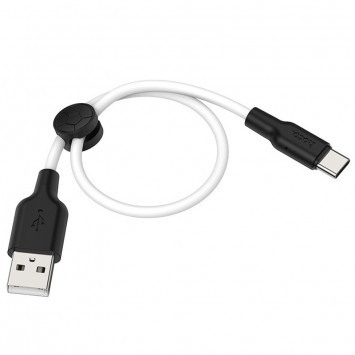 Дата кабель Hoco X21 Plus Silicone Type-C Cable (0.25m), Черный / Белый - Type-C кабели - изображение 1