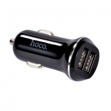 Зарядний пристрій Hoco Z1 (2USB 2.1A), Чорний - Автомобільні зарядні пристрої - зображення 3 