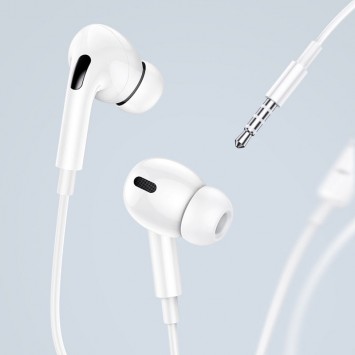 Навушники Usams EP-41 з мікрофоном (3.5mm/1.2m), Білий - Провідні навушники - зображення 3 