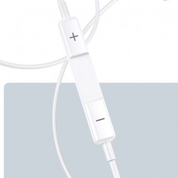 Наушники Usams EP-41 с микрофоном (3.5mm/1.2m), Белый - Проводные наушники - изображение 6