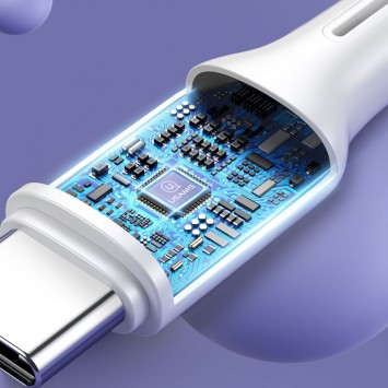 USB кабель для телефона, планшета USAMS US-SJ459 U43 Type-C to Type-C 100W PD (1.2m), Белый - Type-C кабели - изображение 7