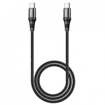 Чорний дата кабель Hoco X50 Excellent довжиною 1 метр з Type-C до Type-C
