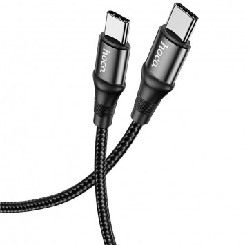 Чорний USB дата кабель Hoco X50 'Excellent' Type-C до Type-C довжиною 1м