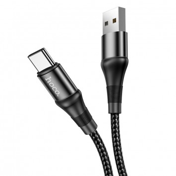 Дата кабель Hoco X50 "Excellent" USB to Type-C (1m), Чорний - Type-C кабелі - зображення 1 