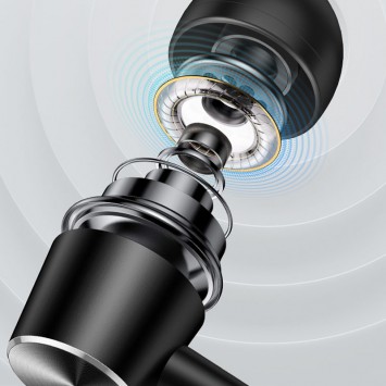Наушники Usams EP-42 с микрофоном (3.5mm/1.2m), Черный - Проводные наушники - изображение 2