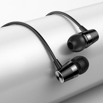 Навушники Usams EP-42 з мікрофоном (3.5mm/1.2m), Чорний - Провідні навушники - зображення 4 