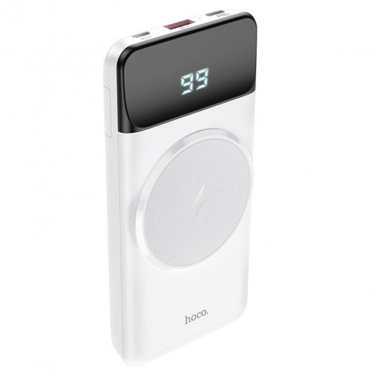 Портативное зарядное устройство для Power Bank Hoco J76 Bobby wireless 22.5W+PD20W 10000 mAh, Белый - изображение 1