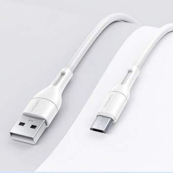 Дата кабель USAMS US-SJ502 U68 USB to MicroUSB (1m), Білий - MicroUSB кабелі - зображення 1 