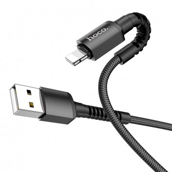 Кабель USB-Lightning - Hoco X71 "Especial"  (1m), Чорний - Lightning - зображення 2 