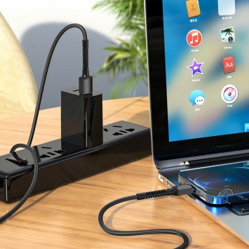 Кабель USB-Lightning - Hoco X71 "Especial"  (1m), Чорний - Lightning - зображення 3 