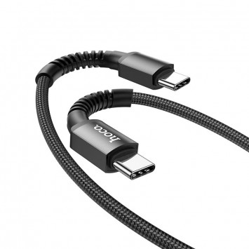 Дата кабель Hoco X71 "Especial" Type-C to Type-C 60W (1m), Чорний - Type-C кабелі - зображення 1 