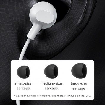 Навушники Usams US-SJ594 EP-47 з мікрофоном (3.5mm/1.2m), White - Провідні навушники - зображення 1 
