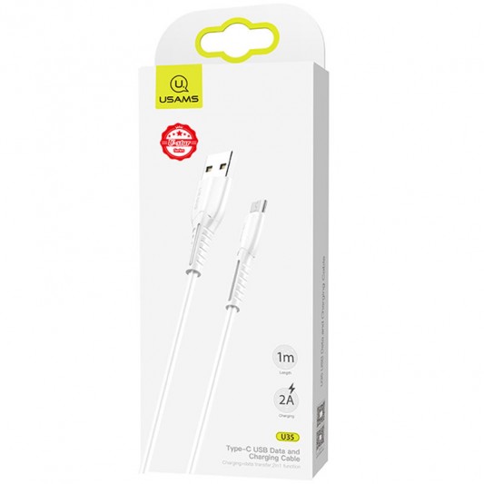 Дата кабель Usams US-SJ365 U35 USB to MicroUSB (1m), White - изображение 2