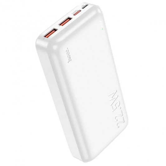 Портативний зарядний пристрій Power Bank Hoco J101A Astute 22.5W 20000 mAh, White - зображення 3 