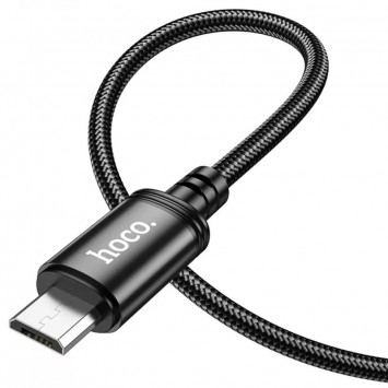 Дата кабель Hoco X89 Wind USB to MicroUSB (1m), Чорний - MicroUSB кабелі - зображення 2 