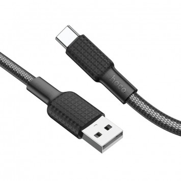 Дата кабель Hoco X69 Jaeger USB to Type-C (1m), Black / White - Type-C кабелі - зображення 1 