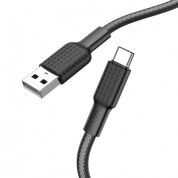 Дата кабель Hoco X69 Jaeger USB to Type-C (1m), Black / White - Type-C кабелі - зображення 2 