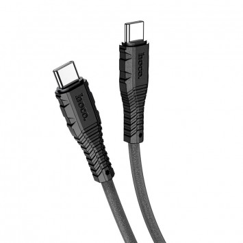 USB кабель Hoco  X67 "Nano" 60W Type-C to Type-C (1m), Black - Type-C кабелі - зображення 1 