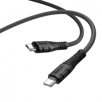 USB кабель Hoco  X67 "Nano" 60W Type-C to Type-C (1m), Black - Type-C кабелі - зображення 2 