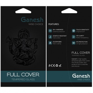 Защитное стекло Ganesh (Full Cover) для Apple iPhone 7 plus / 8 plus (5.5"), Белый - Apple - изображение 2