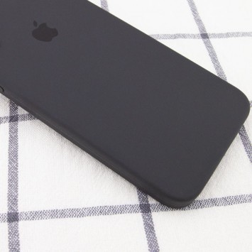 Чехол Silicone Case Square Full Camera Protective (AA) для Apple iPhone SE 2 / 3 (2020 / 2022) / iPhone 8 / iPhone 7, Серый / Dark Gray - Чохли для iPhone SE 2 / 3 (2020 / 2022) / 8 / 7 - изображение 1