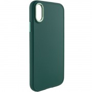 TPU чехол Bonbon Metal Style для Apple iPhone XS Max (6.5"), Зеленый / Pine green