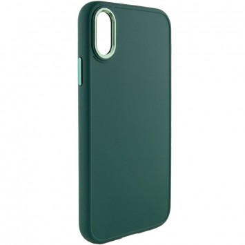 TPU чохол Bonbon Metal Style для Apple iPhone XS Max (6.5"), Зелений / Pine green - Чохли для iPhone XS Max - зображення 1 