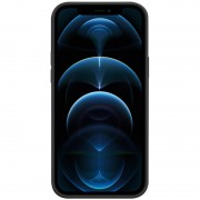 Шкіряний чохол Leather Case (AAA) with MagSafe для Apple iPhone 12 Pro Max (6.7"), Black
