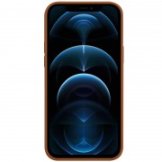 Шкіряний чохол Leather Case (AAA) with MagSafe для Apple iPhone 12 Pro Max (6.7"), Saddle Brown
