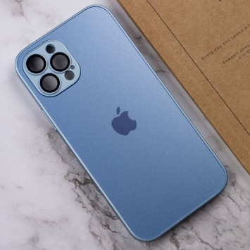 Чохол TPU+Glass Sapphire matte case для Apple iPhone 12 Pro Max (6.7"), Sierra Blue - зображення 4 