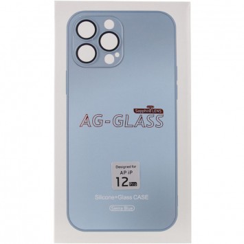 Чехол TPU+Glass Sapphire matte case для Apple iPhone 12 Pro (6.1"), Sierra Blue - Чехлы для iPhone 12 Pro - изображение 5