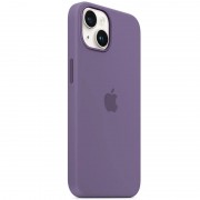 Чехол Silicone case (AAA) full with Magsafe для Apple iPhone 14 (6.1"), Фиолетовый / Iris