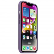 Чохол Silicone case (AAA) full with Magsafe для Apple iPhone 14 (6.1"), Фіолетовий / Iris