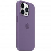 Чехол Silicone case (AAA) full with Magsafe для Apple iPhone 14 Pro (6.1"), Фиолетовый / Iris